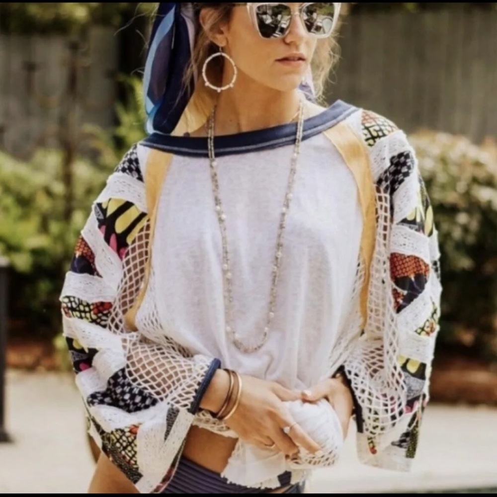 Free people Serengeti mesh top